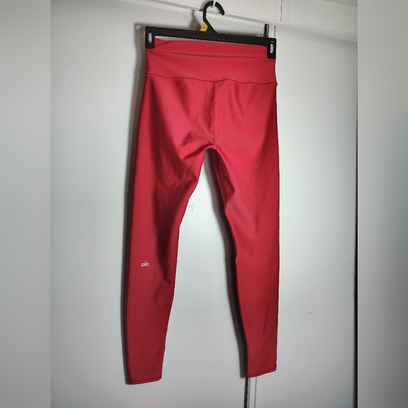Alo Yoga high-waisted Airlift leggings vibrant classic red women's activewear L. - Picture 5 of 16